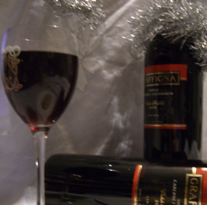 The colour of wine: in a glass and bottle